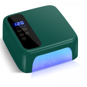 M&R 602Pro  GREEN  Cordless Led Nail Lamp, Wireless Nail Dryer, 72W Rechargeable Led Nail Light, Portable Gel UV Led Nail Lamp with 4 Timer Setting Sensor and LCD Display, Professional Led Nail Lamp for Gel Polish